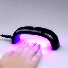Лампа LED 9 Вт для сушки ногтей черная Nail Art Китай (арт.3039) 